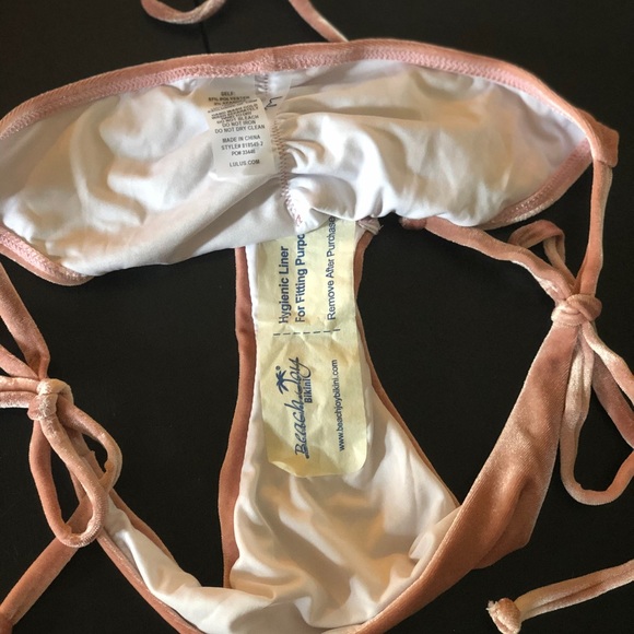 Lulus Two-Piece Velvet Rose Bikini M - Picture 3 of 4
